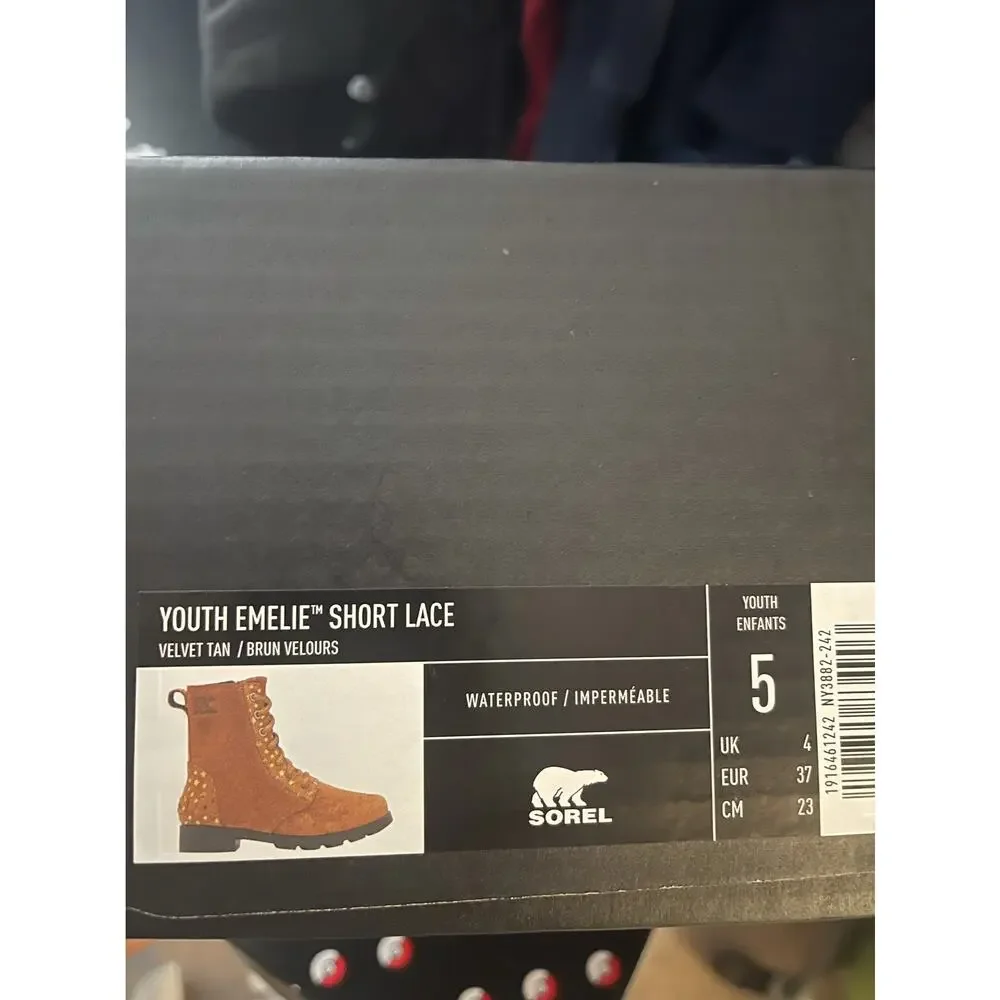 SOREL‎ YOUTH EMELI SHORT LACE BOOT
